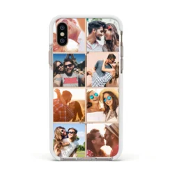 Photo Montage Upload IPhone Case 36 Photo Montage Upload IPhone Case -CaseCraze Store Photo Montage Upload Apple iPhone Xs Impact Case White Edge on Gold Phone