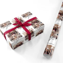 Photo Thank You Wrapping Paper -CaseCraze Store Photo Thank You Personalised Wrapping Paper