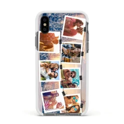Photo Upload Montage IPhone Case 37 Photo Upload Montage IPhone Case -CaseCraze Store Photo Upload Montage Apple iPhone Xs Impact Case White Edge on Black Phone