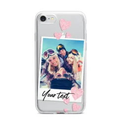 Photo With Text IPhone Case -CaseCraze Store Photo with Text iPhone 7 Bumper Case on Silver iPhone