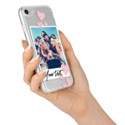 Photo With Text IPhone Case -CaseCraze Store Photo with Text iPhone 7 Bumper Case on Silver iPhone Alternative Image