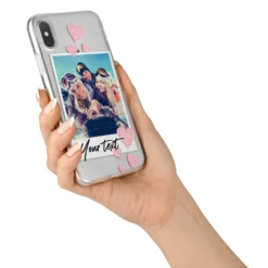 Photo With Text IPhone Case -CaseCraze Store Photo with Text iPhone X Bumper Case on Silver iPhone Alternative Image 2 f8b4a617 bb62 4b2e b2dd 0e0a5d3d84d6