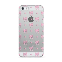 Pink Bow And Heart IPhone Case -CaseCraze Store Pink Bow and Heart Apple iPhone 5 Case