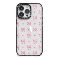 Pink Bow And Heart IPhone Case