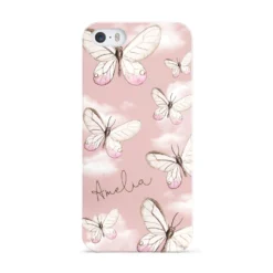 Pink Butterflies Personalised IPhone Case -CaseCraze Store Pink Butterflies Personalised Apple iPhone 5 Case