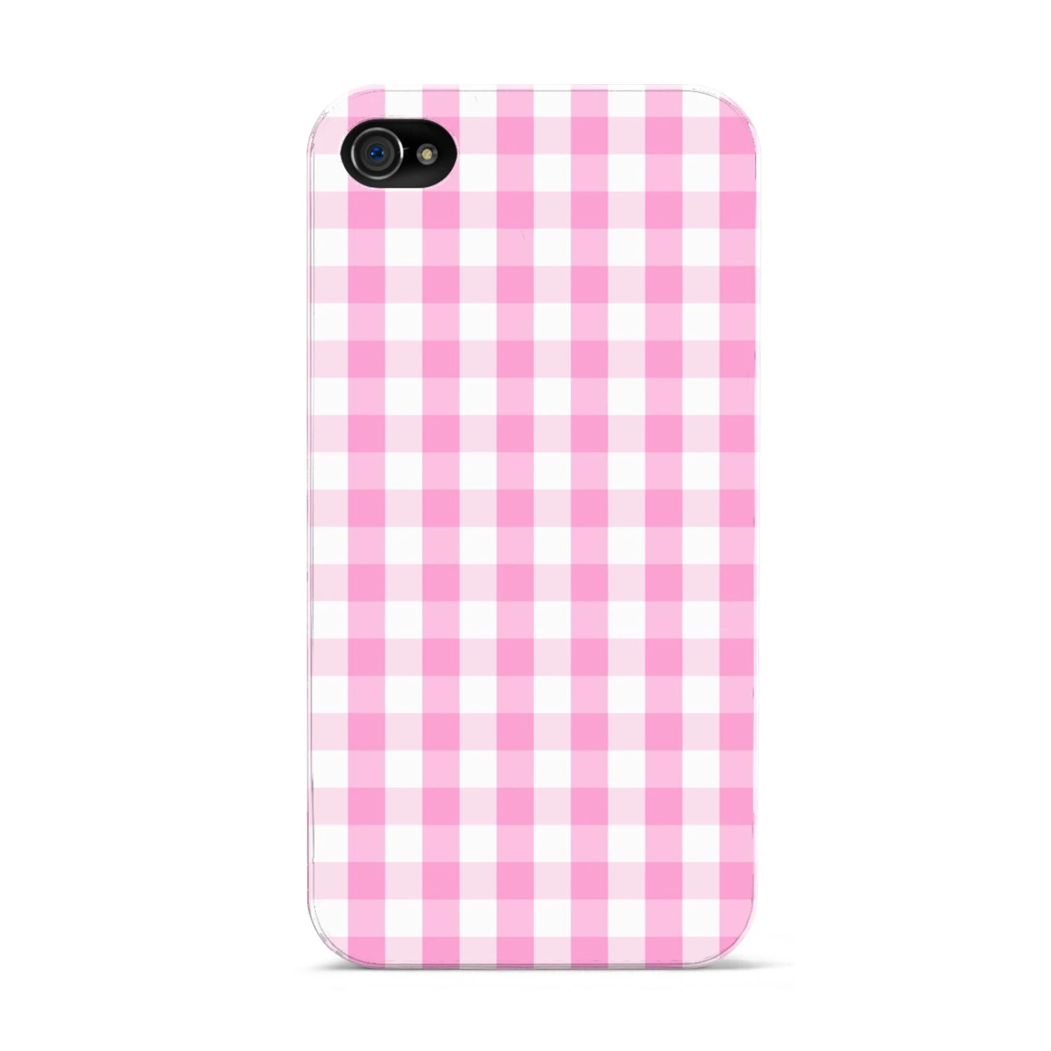Pink Gingham Check IPhone Case 4 Pink Gingham Check IPhone Case - Image 4