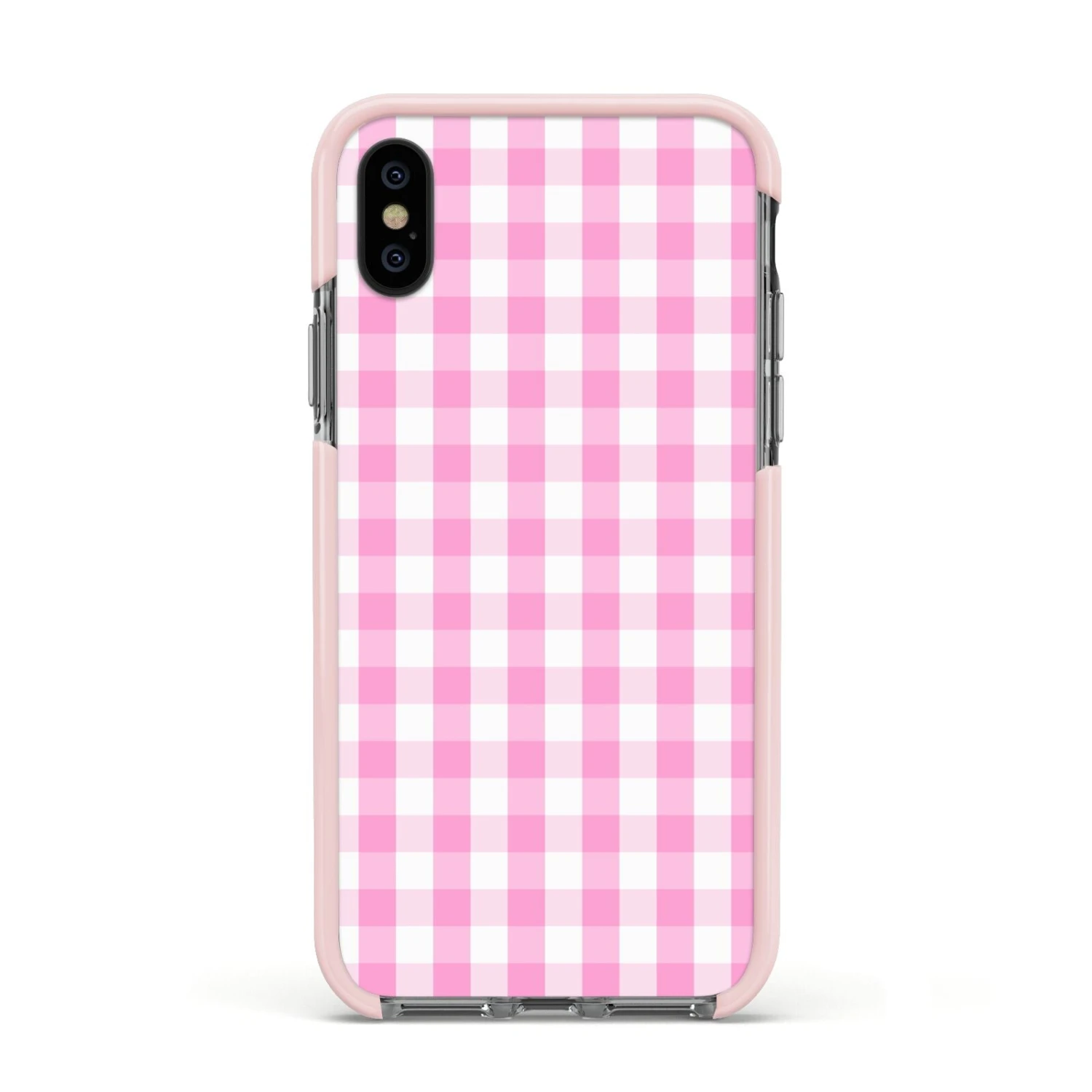 Pink Gingham Check IPhone Case 18 Pink Gingham Check IPhone Case - Image 18