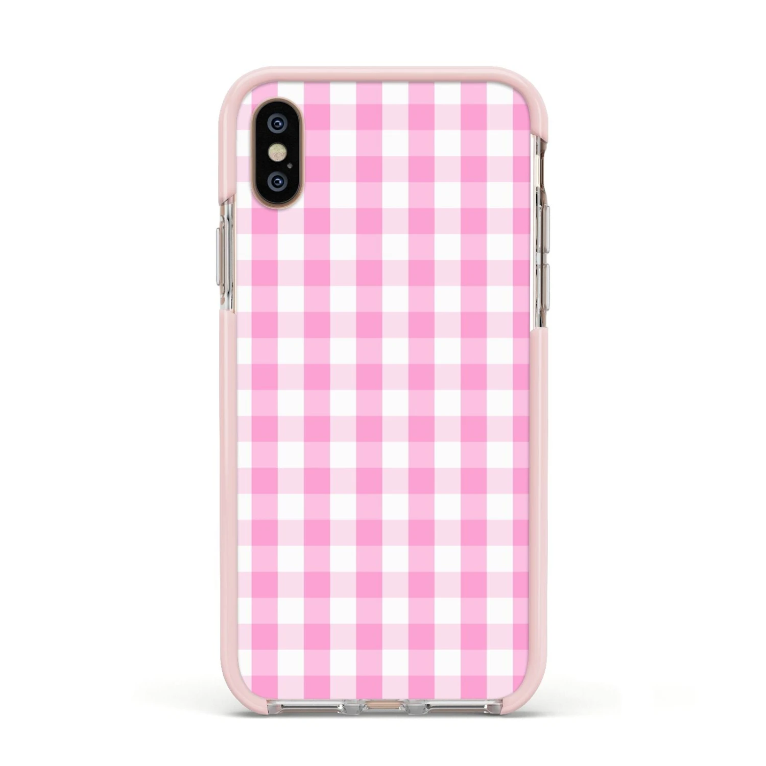 Pink Gingham Check IPhone Case 17 Pink Gingham Check IPhone Case - Image 17