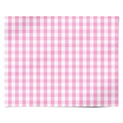 Pink Gingham Check Wrapping Paper -CaseCraze Store Pink Gingham Check Personalised Wrapping Paper Alternative
