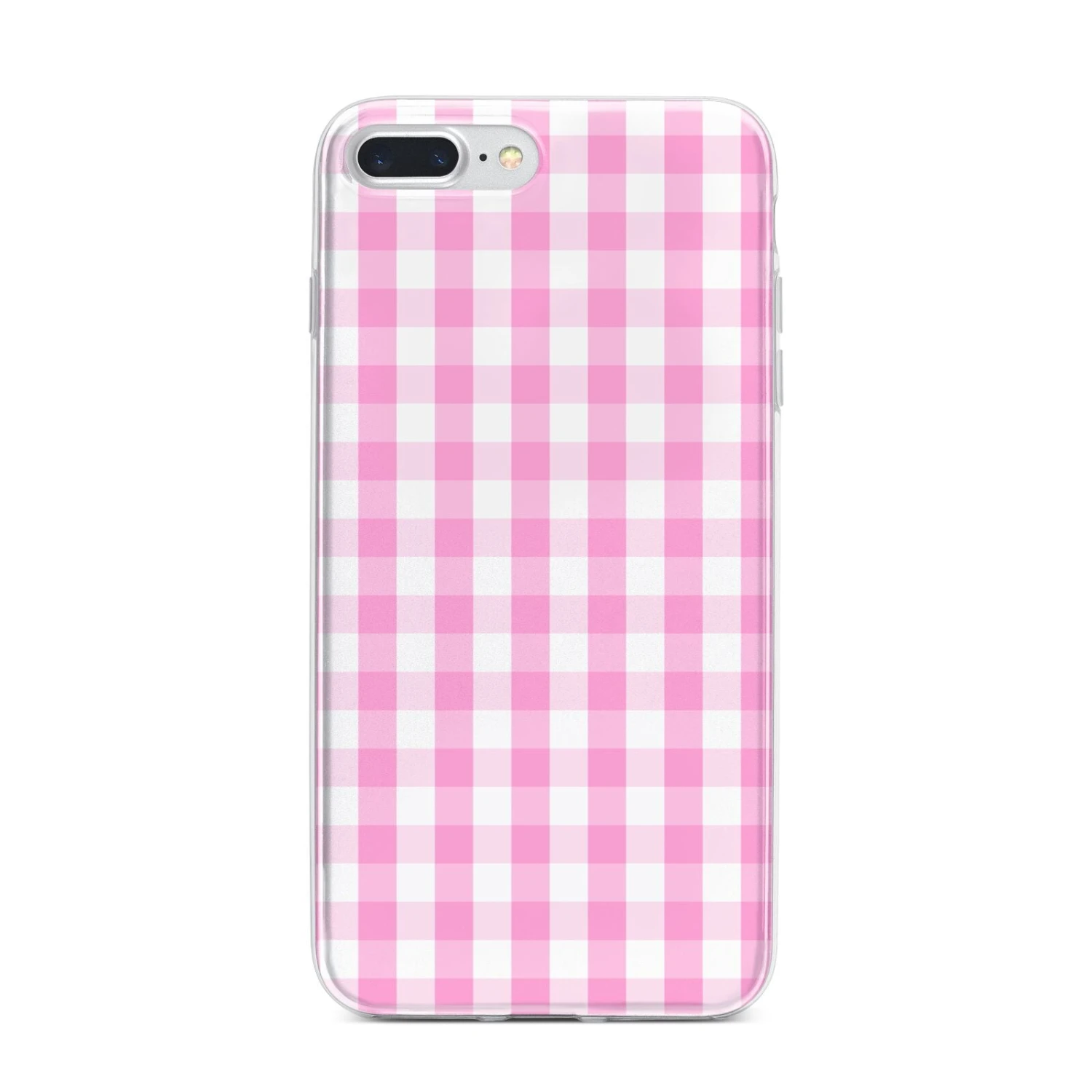 Pink Gingham Check IPhone Case 14 Pink Gingham Check IPhone Case - Image 14