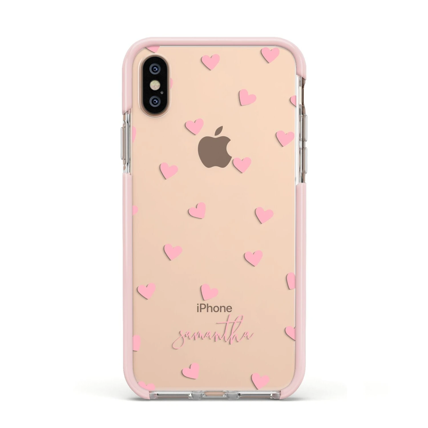Pink Hearts With Custom Name IPhone Case 20 Pink Hearts With Custom Name IPhone Case - Image 20
