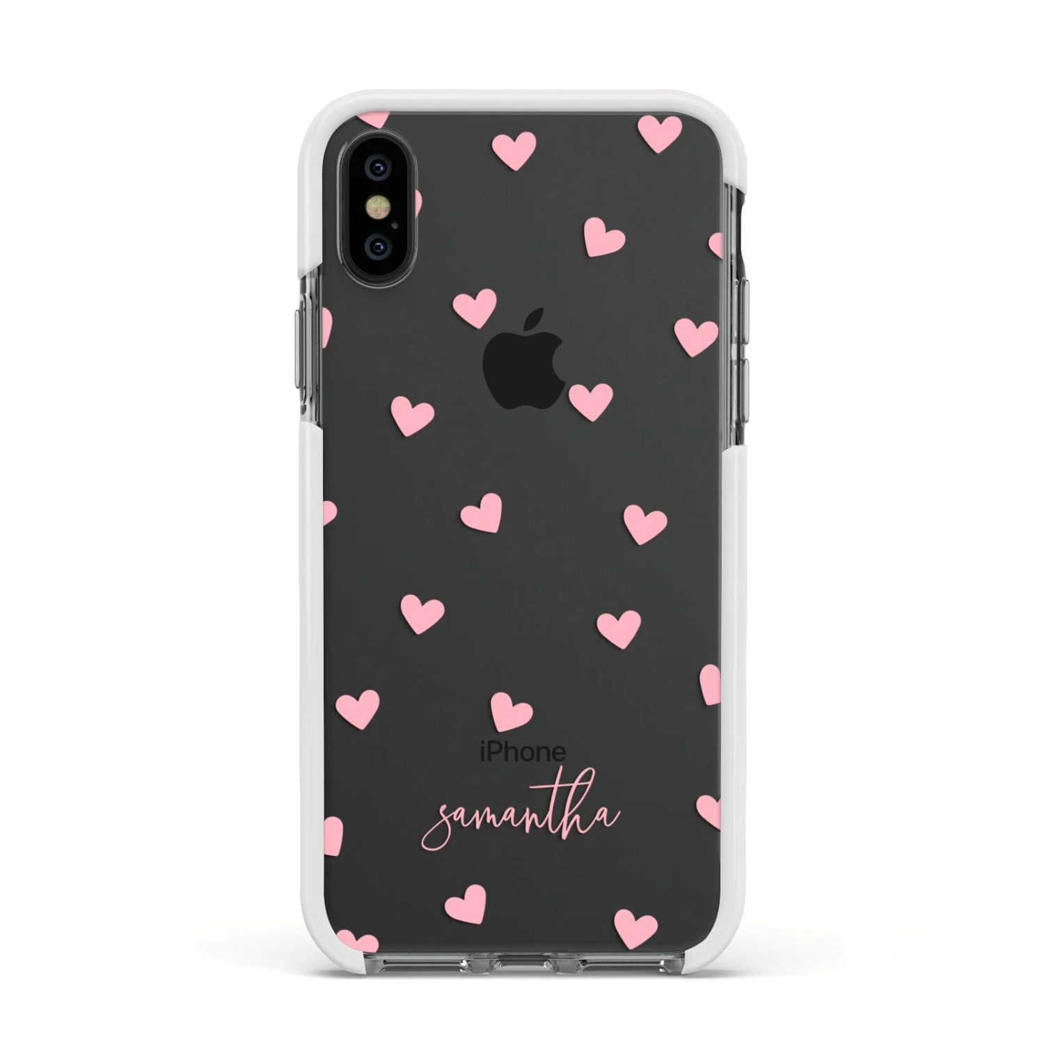 Pink Hearts With Custom Name IPhone Case 18 Pink Hearts With Custom Name IPhone Case - Image 18