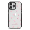 Pink Hearts With Custom Name IPhone Case