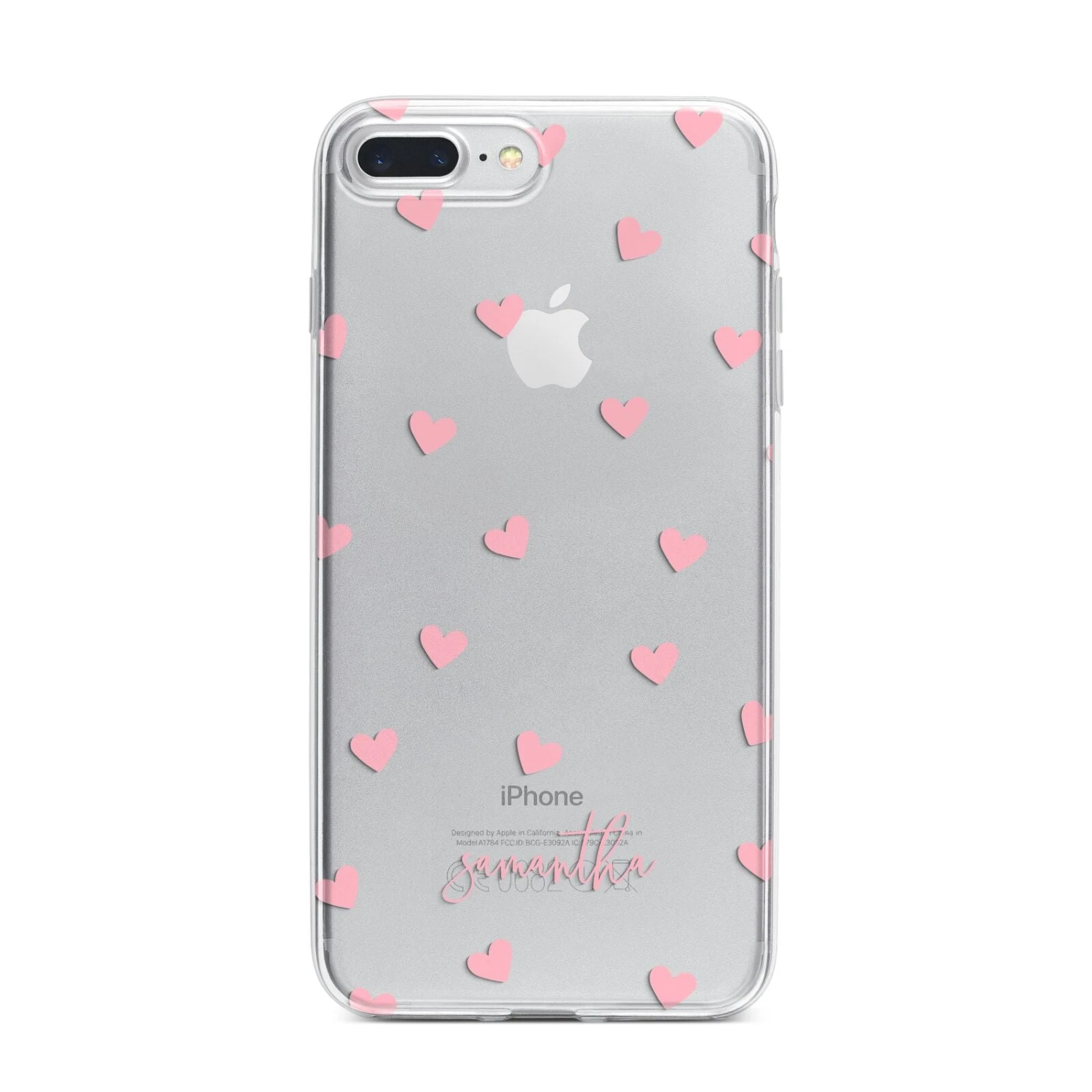 Pink Hearts With Custom Name IPhone Case 14 Pink Hearts With Custom Name IPhone Case - Image 14