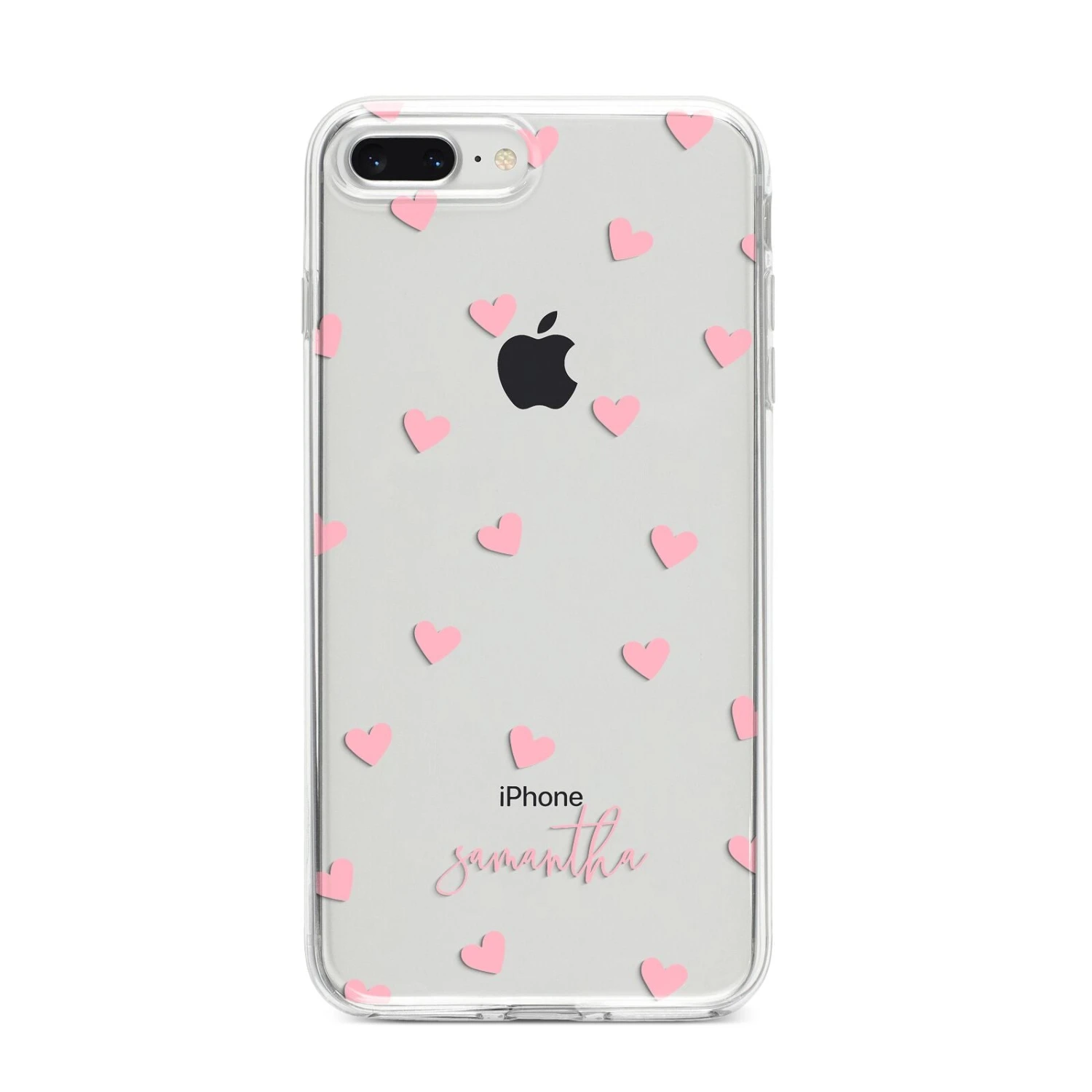 Pink Hearts With Custom Name IPhone Case 10 Pink Hearts With Custom Name IPhone Case - Image 10