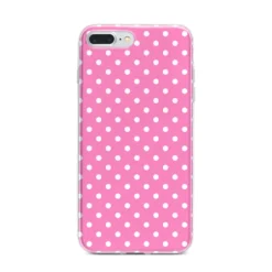 Pink Polka Dot IPhone Case 33 Pink Polka Dot IPhone Case -CaseCraze Store Pink Polka Dot iPhone 7 Plus Bumper Case on Silver iPhone