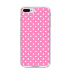 Pink Polka Dot IPhone Case 29 Pink Polka Dot IPhone Case -CaseCraze Store Pink Polka Dot iPhone 8 Plus Bumper Case on Silver iPhone