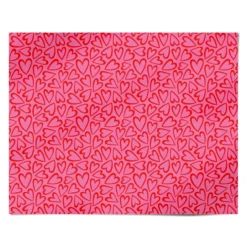 Pink And Red Love Heart Wrapping Paper -CaseCraze Store Pink and Red Love Heart Personalised Wrapping Paper Alternative