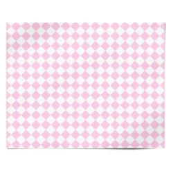 Pink And White Checkered Wrapping Paper -CaseCraze Store Pink and White Checkered Personalised Wrapping Paper Alternative