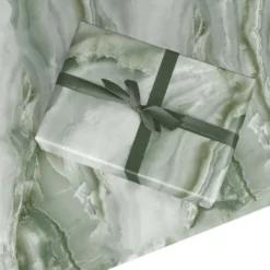 Pistachio Green Marble Wrapping Paper