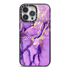Purple Marble IPhone Case