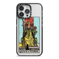 Queen Of Wands Tarot Card IPhone Case
