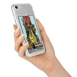 Queen Of Wands Tarot Card IPhone Case -CaseCraze Store Queen of Wands Tarot Card iPhone 7 Bumper Case on Silver iPhone Alternative Image