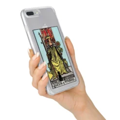 Queen Of Wands Tarot Card IPhone Case -CaseCraze Store Queen of Wands Tarot Card iPhone 7 Plus Bumper Case on Silver iPhone Alternative Image