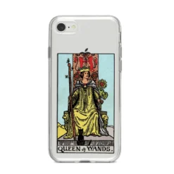 Queen Of Wands Tarot Card IPhone Case -CaseCraze Store Queen of Wands Tarot Card iPhone 8 Bumper Case on Silver iPhone