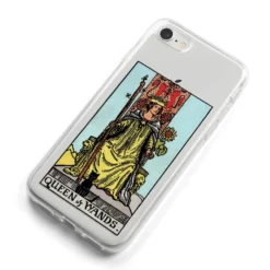 Queen Of Wands Tarot Card IPhone Case -CaseCraze Store Queen of Wands Tarot Card iPhone 8 Bumper Case on Silver iPhone Alternative Image