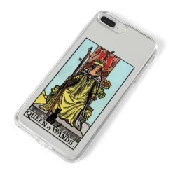 Queen Of Wands Tarot Card IPhone Case -CaseCraze Store Queen of Wands Tarot Card iPhone 8 Plus Bumper Case on Silver iPhone Alternative Image