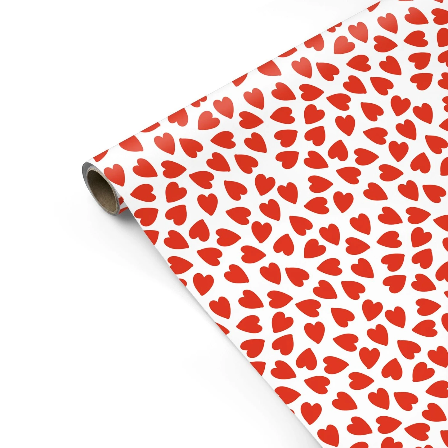 Red Love Heart Pattern Wrapping Paper 2 Red Love Heart Pattern Wrapping Paper - Image 2