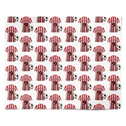 Red White Striped Personalised Football Shirt Wrapping Paper 7 Red White Striped Personalised Football Shirt Wrapping Paper -CaseCraze Store Red White Striped Personalised Football Shirt Personalised Wrapping Paper Alternative