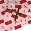 Red And Pink Personalised Name Wrapping Paper