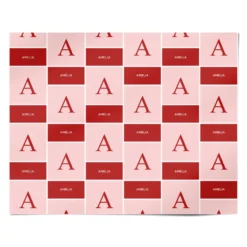 Red And Pink Personalised Name Wrapping Paper 7 Red And Pink Personalised Name Wrapping Paper -CaseCraze Store Red and Pink Personalised Name Personalised Wrapping Paper Alternative