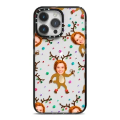 Reindeer Photo Face IPhone Case