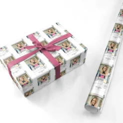 Retro Computer Photo Wrapping Paper -CaseCraze Store Retro Computer Photo Personalised Wrapping Paper