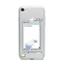 Retro Note Pad IPhone Case -CaseCraze Store Retro Note Pad iPhone 7 Bumper Case on Silver iPhone