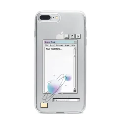 Retro Note Pad IPhone Case -CaseCraze Store Retro Note Pad iPhone 7 Plus Bumper Case on Silver iPhone