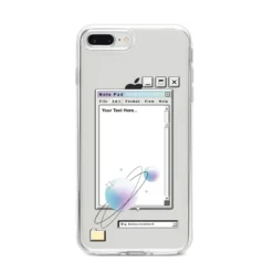 Retro Note Pad IPhone Case -CaseCraze Store Retro Note Pad iPhone 8 Plus Bumper Case on Silver iPhone
