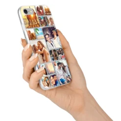 Round-Edged Photo Montage Upload IPhone Case -CaseCraze Store Round Edged Photo Montage Upload iPhone 7 Bumper Case on Silver iPhone Alternative Image