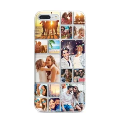 Round-Edged Photo Montage Upload IPhone Case -CaseCraze Store Round Edged Photo Montage Upload iPhone 7 Plus Bumper Case on Silver iPhone