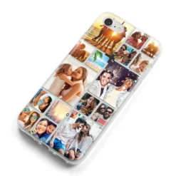 Round-Edged Photo Montage Upload IPhone Case -CaseCraze Store Round Edged Photo Montage Upload iPhone 8 Bumper Case on Silver iPhone Alternative Image