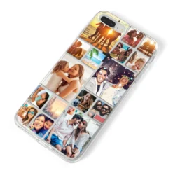 Round-Edged Photo Montage Upload IPhone Case -CaseCraze Store Round Edged Photo Montage Upload iPhone 8 Plus Bumper Case on Silver iPhone Alternative Image