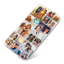 Round-Edged Photo Montage Upload IPhone Case -CaseCraze Store Round Edged Photo Montage Upload iPhone X Bumper Case on Silver iPhone