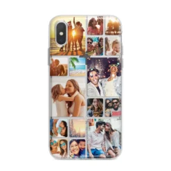 Round-Edged Photo Montage Upload IPhone Case -CaseCraze Store Round Edged Photo Montage Upload iPhone X Bumper Case on Silver iPhone Alternative Image 1
