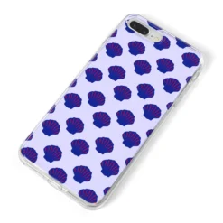 Shell Pattern IPhone Case -CaseCraze Store Shell Pattern iPhone 8 Plus Bumper Case on Silver iPhone Alternative Image