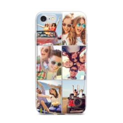 Six Photo IPhone Case -CaseCraze Store Six Photo iPhone 7 Bumper Case on Silver iPhone
