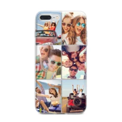 Six Photo IPhone Case -CaseCraze Store Six Photo iPhone 7 Plus Bumper Case on Silver iPhone