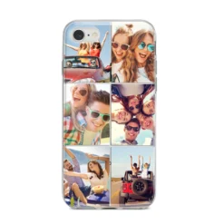 Six Photo IPhone Case -CaseCraze Store Six Photo iPhone 8 Bumper Case on Silver iPhone